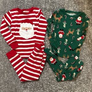 EUC Carters 2 sets of Christmas 2 piece pajamas size 2t